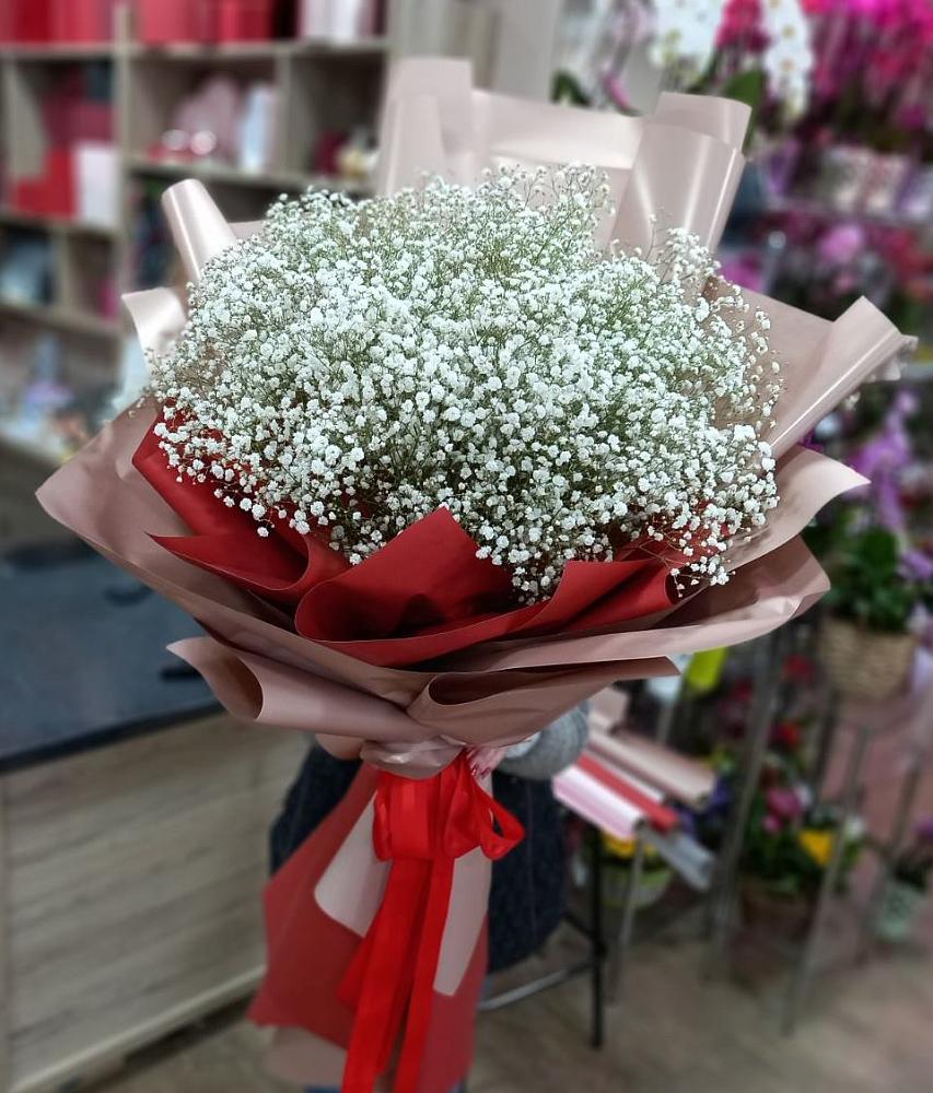 Букет Белые хлопья в Нижнем Куранахе Букет цветов из: Гипсофила в Нижнем Куранахе