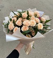 Букет Кремовые розы Латте в Нижнем Куранахе