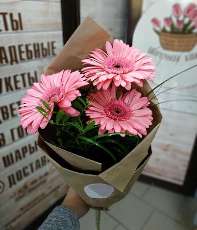 Букет цветов из: Герберы в Нижнем Куранахе
